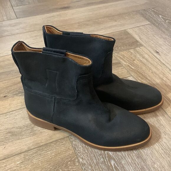 Rag & Bone Holly Suede Flat Ankle Boots - Picture 5 of 7